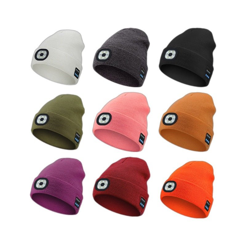 Removable And Washable Rechargeable LED Luminous Lighting Knitted Hat | Luxury Home Accessories | Heulog Glow