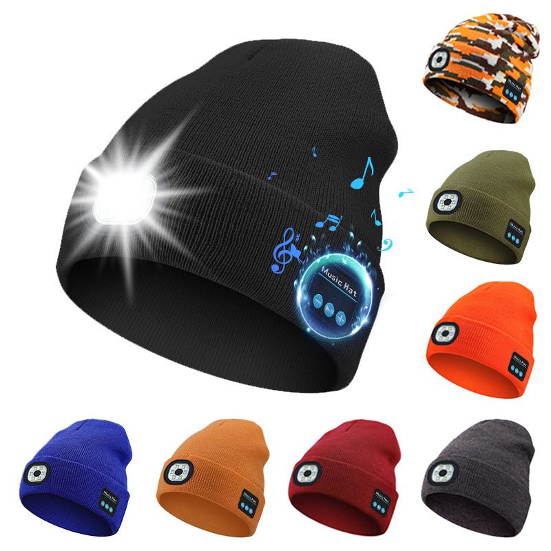 Removable And Washable Rechargeable LED Luminous Lighting Knitted Hat | Luxury Home Accessories | Heulog Glow