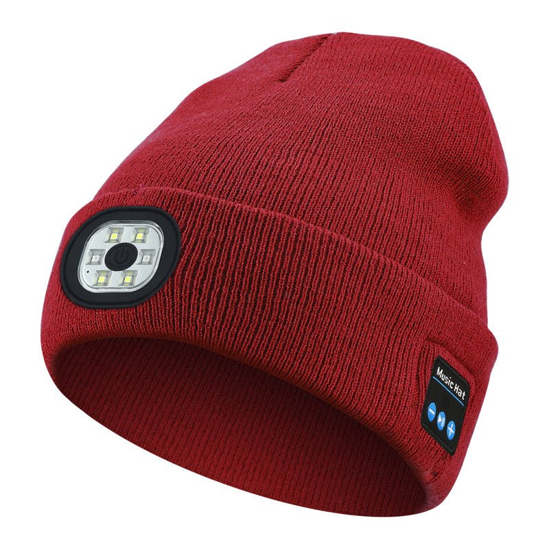 Removable And Washable Rechargeable LED Luminous Lighting Knitted Hat | Luxury Home Accessories | Heulog Glow