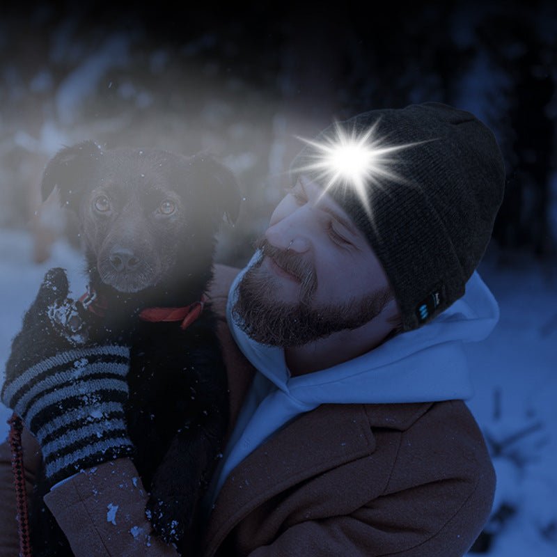 Removable And Washable Rechargeable LED Luminous Lighting Knitted Hat | Luxury Home Accessories | Heulog Glow