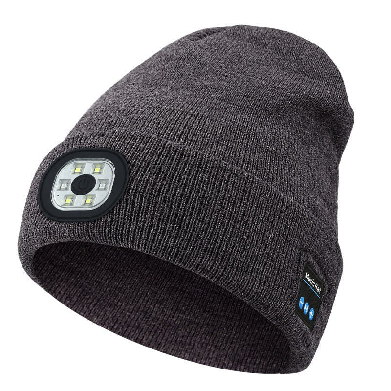 Removable And Washable Rechargeable LED Luminous Lighting Knitted Hat | Luxury Home Accessories | Heulog Glow