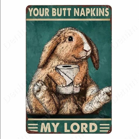 Retro Dirty Butt Napkins | Luxury Home Accessories | Heulog Glow