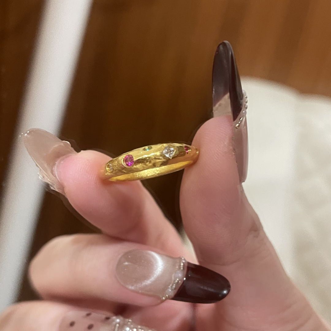 Retro Micro-Set Zircon Planet Ring For Women, Niche Design, Cool And Minimalist Style Index Finger Ring | Luxury Home Accessories | Heulog Glow