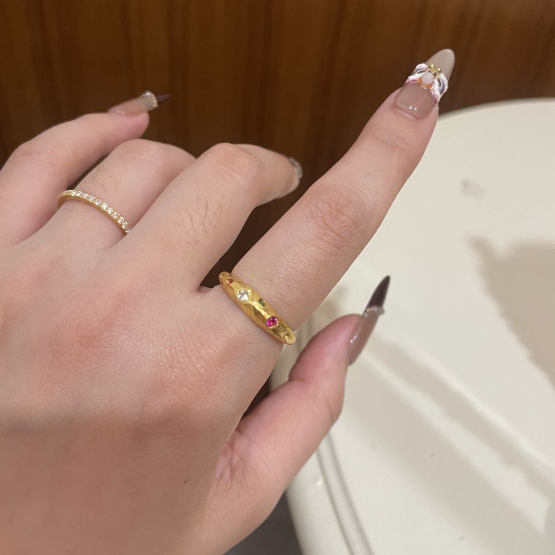 Retro Micro-Set Zircon Planet Ring For Women, Niche Design, Cool And Minimalist Style Index Finger Ring | Luxury Home Accessories | Heulog Glow