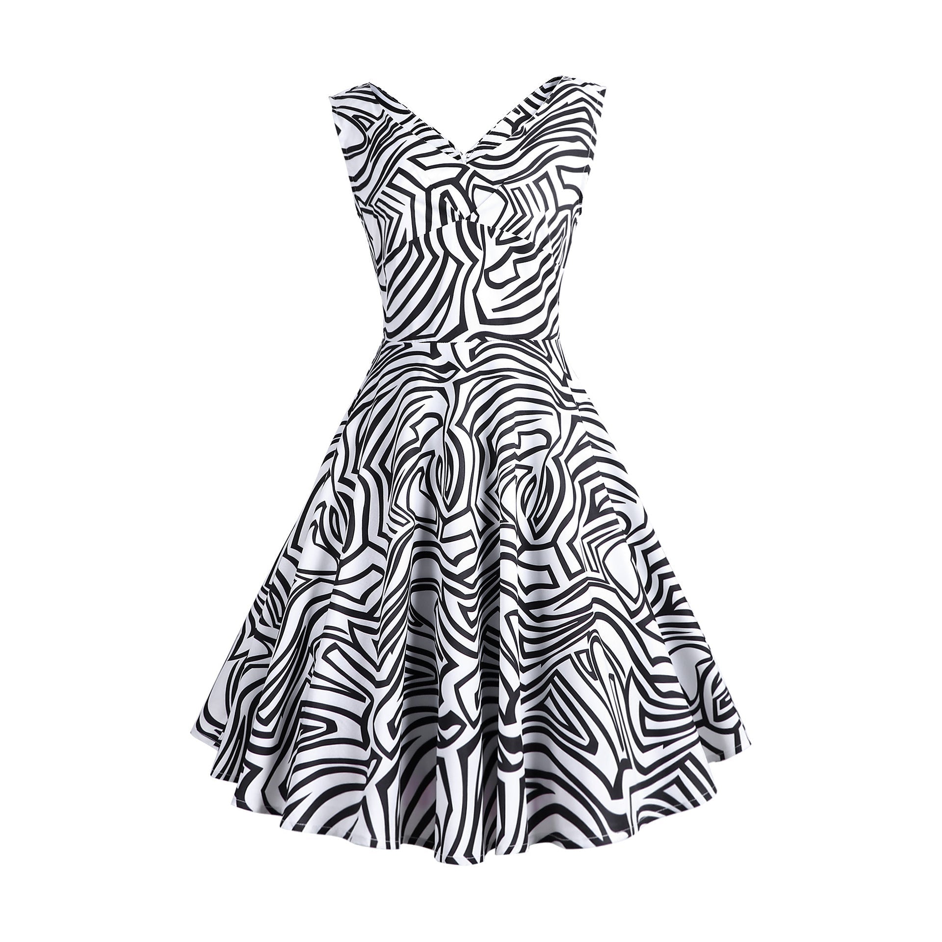Retro Printed Maxi Sleeveless Dress Women | Luxury Home Accessories | Heulog Glow