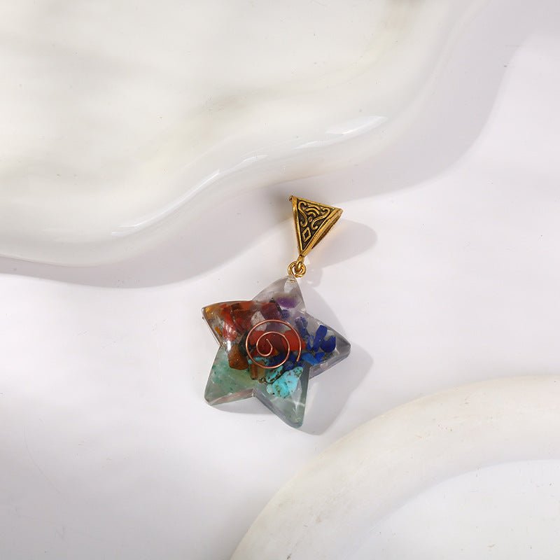 Retro Reiki Healing Energy Crystal Pendant Natural Stone For Yoga Meditation Spiritual 7 Chakra Jewelry Necklace Amulet | Luxury Home Accessories | Heulog Glow