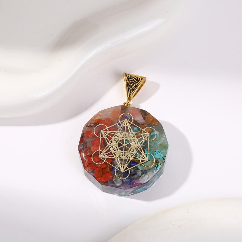 Retro Reiki Healing Energy Crystal Pendant Natural Stone For Yoga Meditation Spiritual 7 Chakra Jewelry Necklace Amulet | Luxury Home Accessories | Heulog Glow