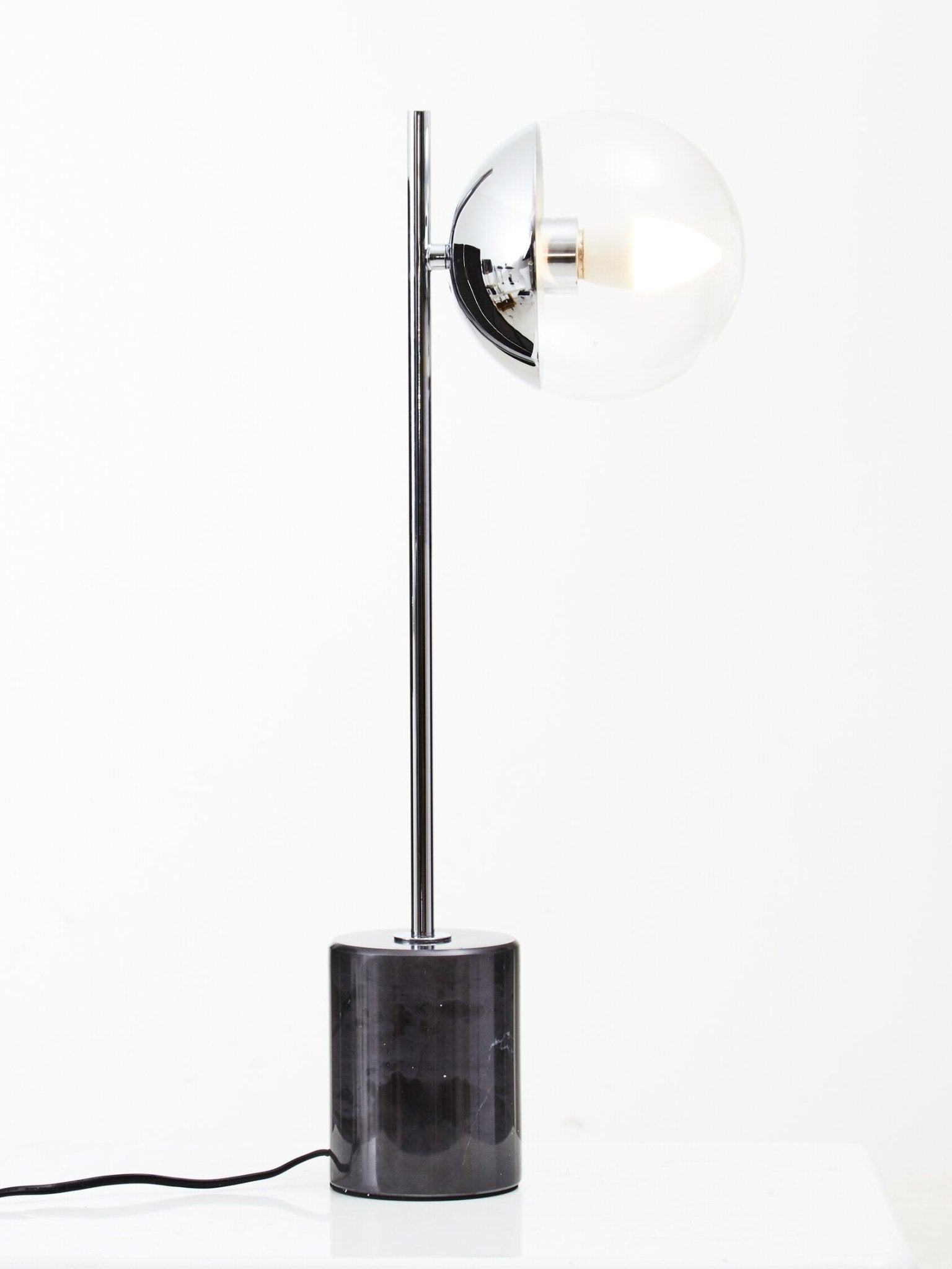 Revive Small Silver Finish Metal Table Lamp | Luxury Home Accessories | Heulog Glow