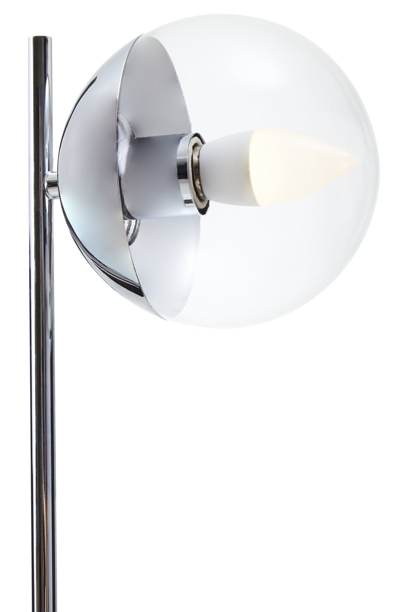 Revive Small Silver Finish Metal Table Lamp | Luxury Home Accessories | Heulog Glow