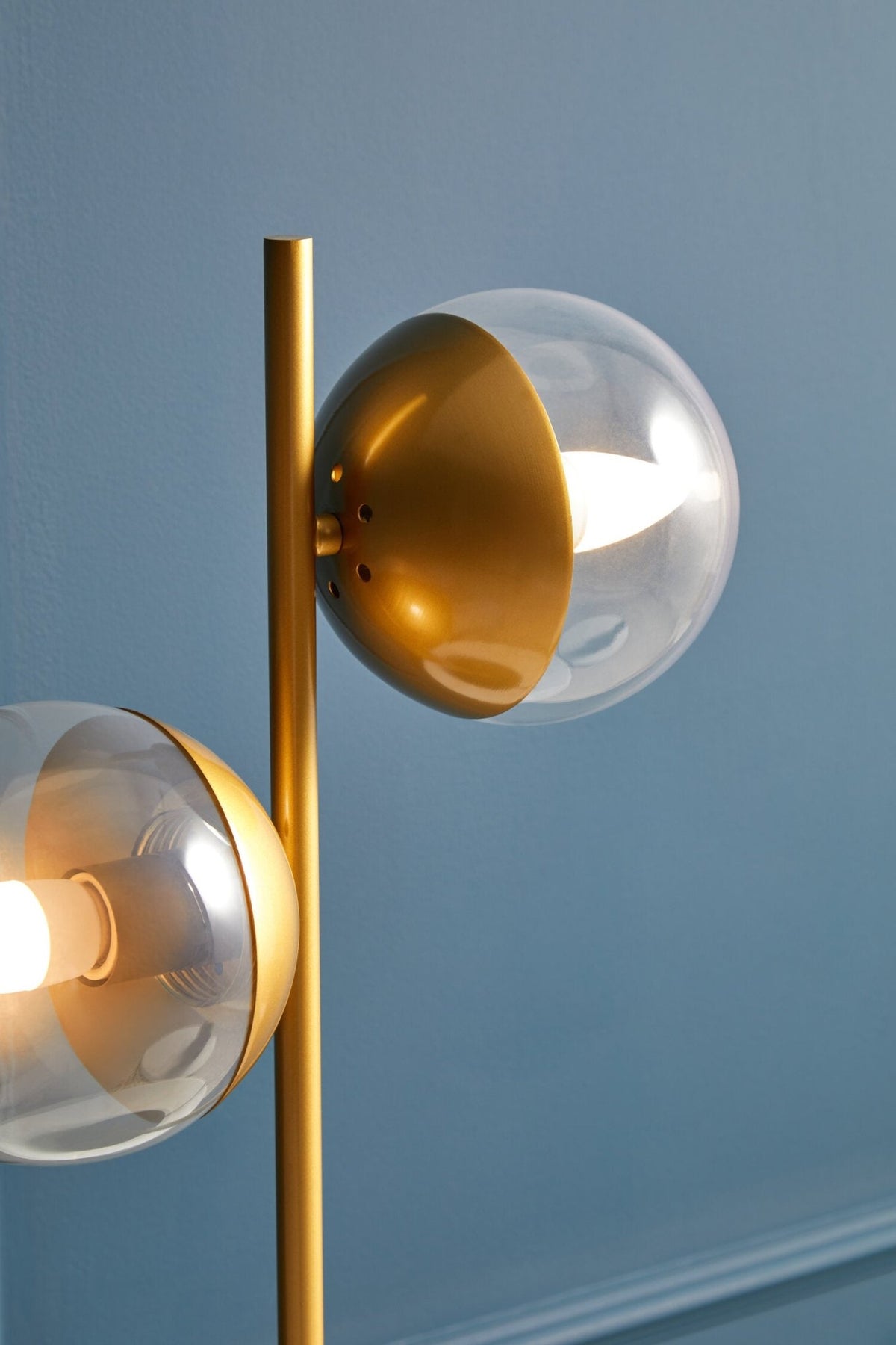Revive Two Light Gold and Black Marble Table Lamp | Luxury Home Accessories | Heulog Glow