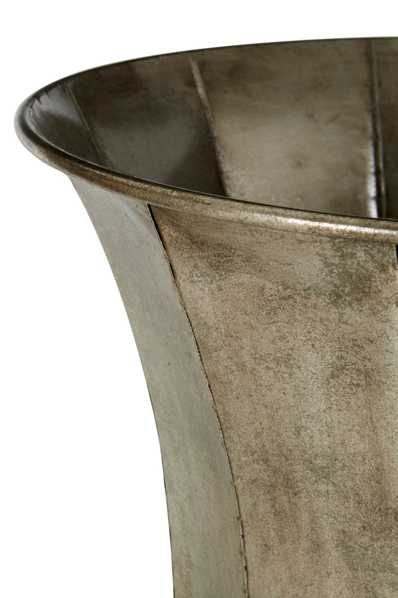 Reza Set of 3 Antique Silver Finish Planters | Luxury Home Accessories | Heulog Glow
