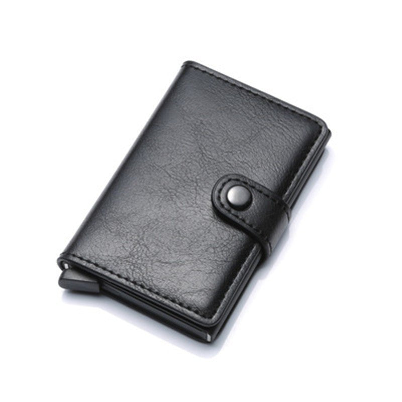 RFID Anti-theft Men Vintage Wallet Aluminum Metal Purse Leather Cover | Luxury Home Accessories | Heulog Glow