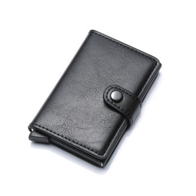 RFID Anti-theft Men Vintage Wallet Aluminum Metal Purse Leather Cover | Luxury Home Accessories | Heulog Glow