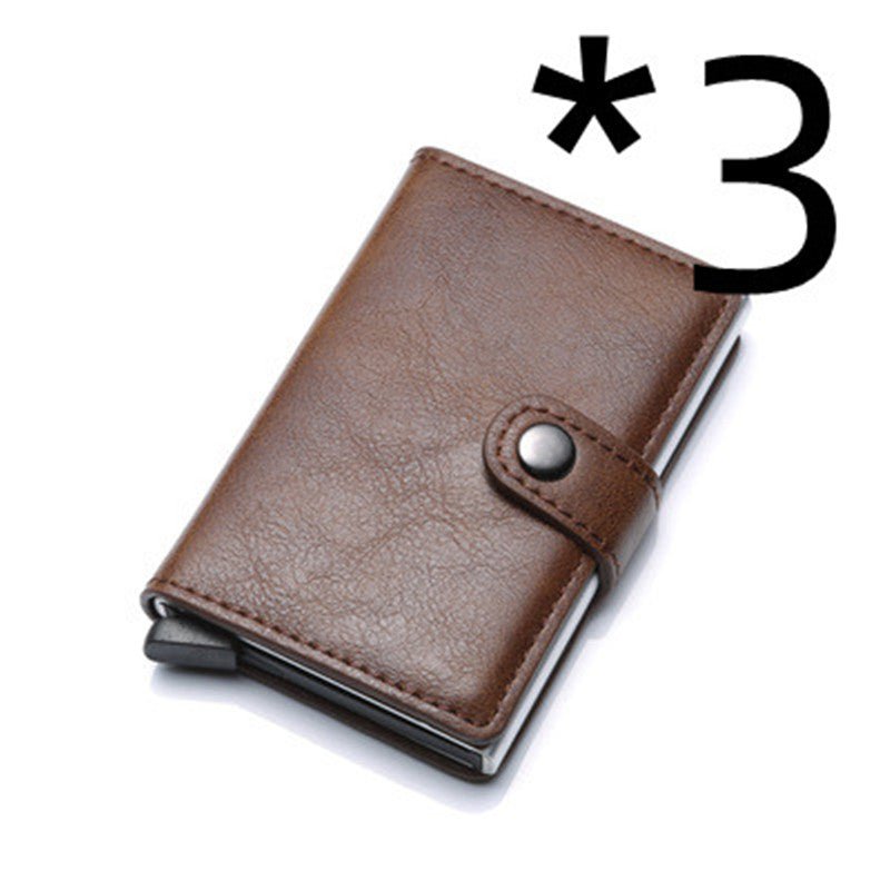 RFID Anti-theft Men Vintage Wallet Aluminum Metal Purse Leather Cover | Luxury Home Accessories | Heulog Glow