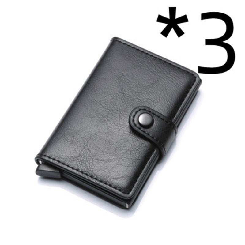 RFID Anti-theft Men Vintage Wallet Aluminum Metal Purse Leather Cover | Luxury Home Accessories | Heulog Glow