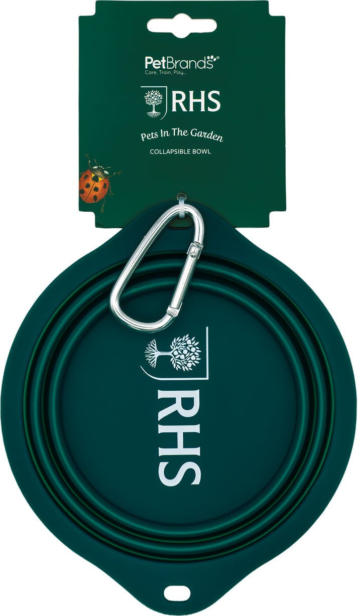 RHS Pets in the Garden Collapsible Bowl 550ml | Luxury Home Accessories | Heulog Glow
