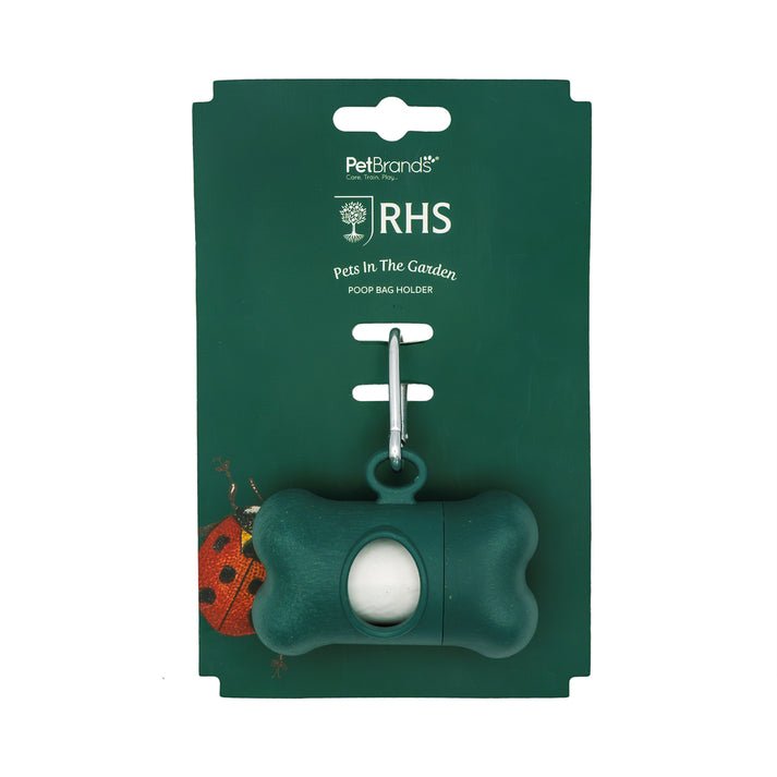 RHS Pets in the Garden Poop Bag Holder with 1 roll bags | Luxury Home Accessories | Heulog Glow