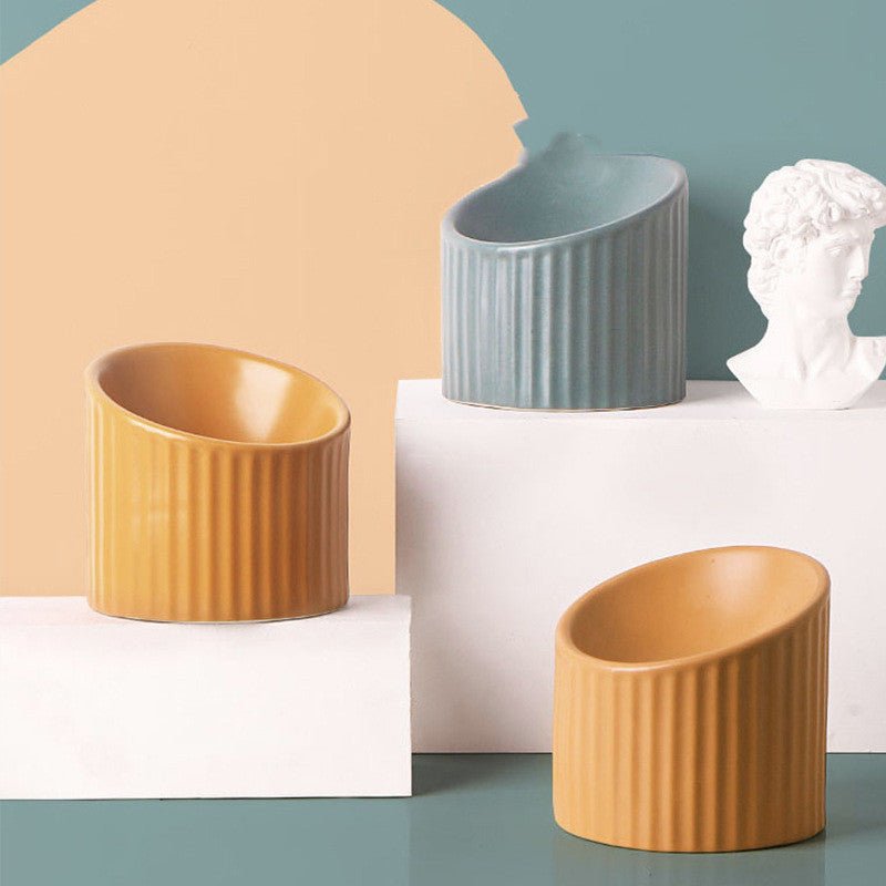 Roman cat bowl ceramic | Luxury Home Accessories | Heulog Glow