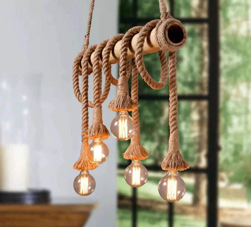 Rope Bamboo Pendant Lights | Luxury Home Accessories | Heulog Glow