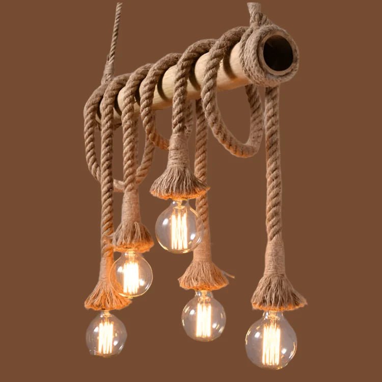 Rope Bamboo Pendant Lights | Luxury Home Accessories | Heulog Glow