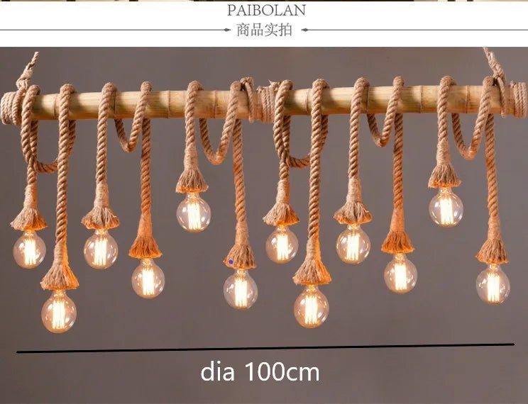 Rope Bamboo Pendant Lights | Luxury Home Accessories | Heulog Glow