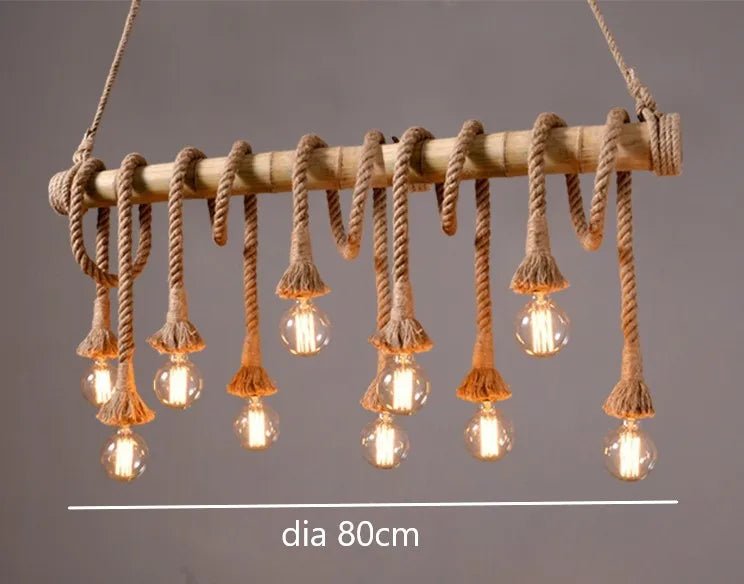 Rope Bamboo Pendant Lights | Luxury Home Accessories | Heulog Glow