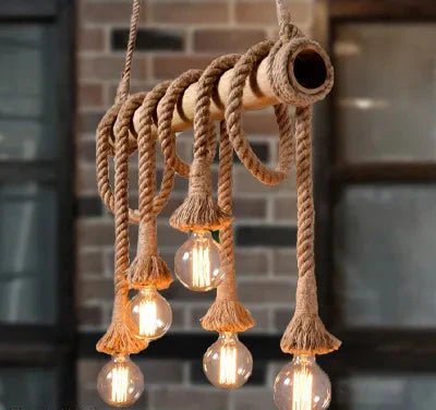 Rope Bamboo Pendant Lights | Luxury Home Accessories | Heulog Glow