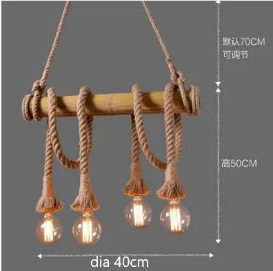 Rope Bamboo Pendant Lights | Luxury Home Accessories | Heulog Glow
