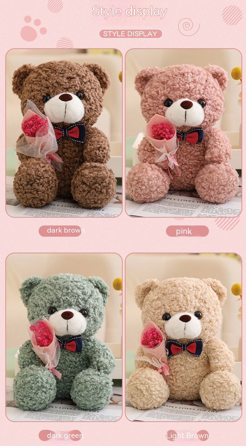 Rose Bear Doll Girls Valentine's Day Gift | Luxury Home Accessories | Heulog Glow