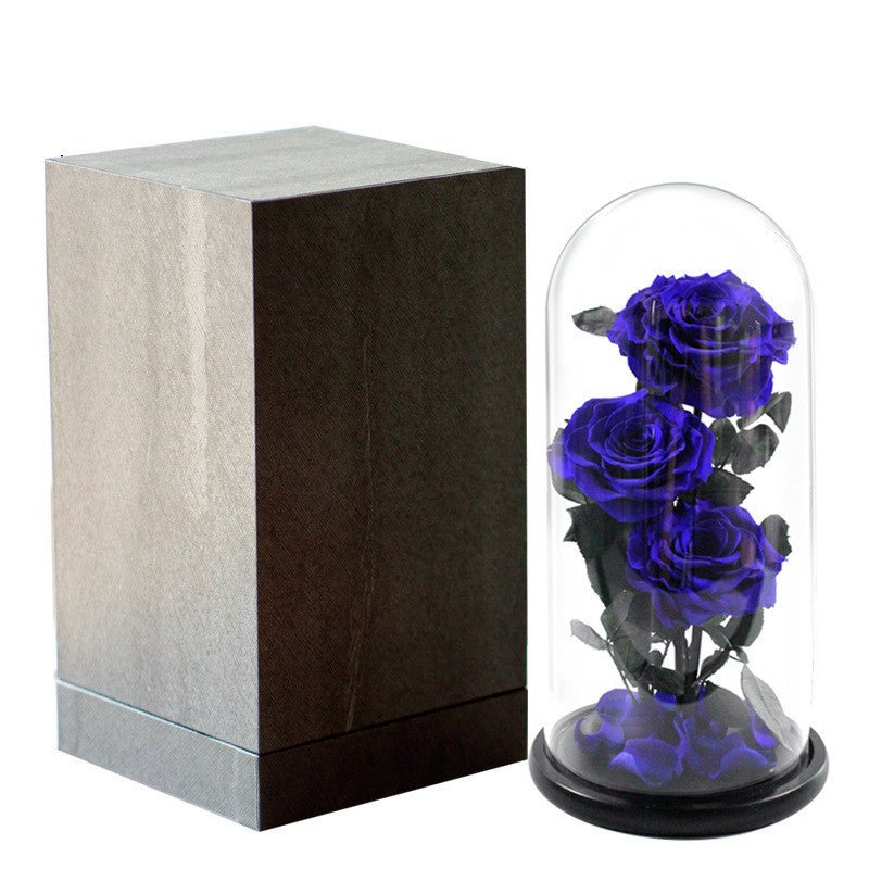 Rose Glass Cover Valentine's Day Christmas Gift | Luxury Home Accessories | Heulog Glow