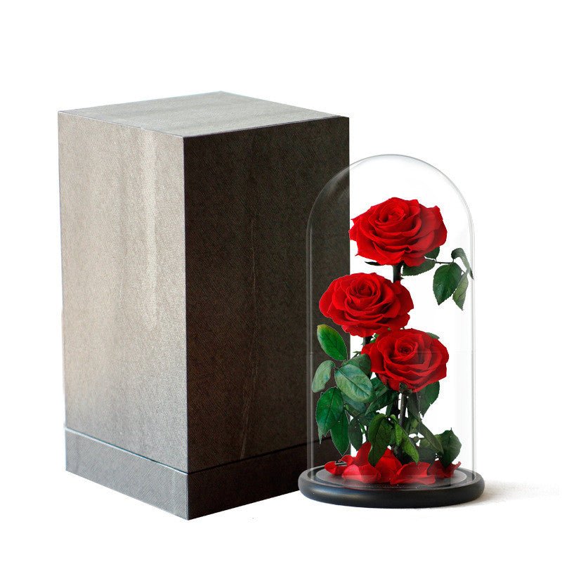 Rose Glass Cover Valentine's Day Christmas Gift | Luxury Home Accessories | Heulog Glow