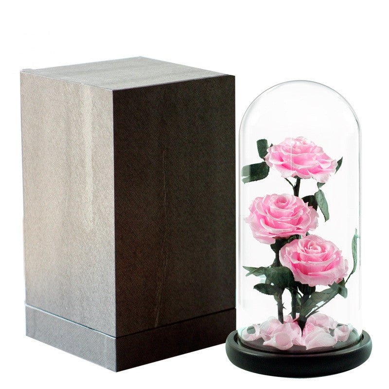 Rose Glass Cover Valentine's Day Christmas Gift | Luxury Home Accessories | Heulog Glow
