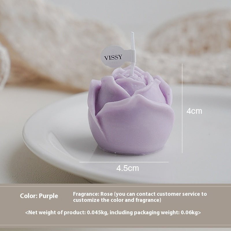 Rose Qixi Valentine's Day Fragrance Birthday Gift Simulation Flower Aromatherapy Candle Atmosphere Gift | Luxury Home Accessories | Heulog Glow