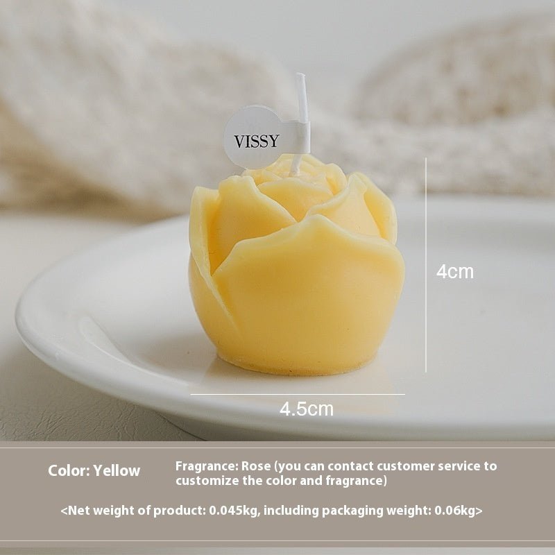 Rose Qixi Valentine's Day Fragrance Birthday Gift Simulation Flower Aromatherapy Candle Atmosphere Gift | Luxury Home Accessories | Heulog Glow