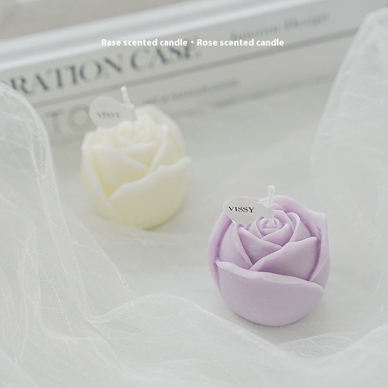 Rose Qixi Valentine's Day Fragrance Birthday Gift Simulation Flower Aromatherapy Candle Atmosphere Gift | Luxury Home Accessories | Heulog Glow