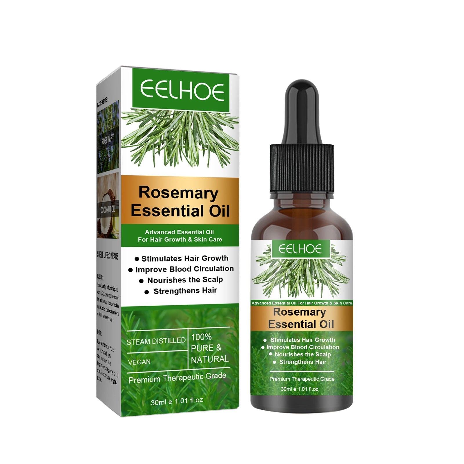 Rosemary Anti-Breakage Nourishing Hair Care Oil | Luxury Home Accessories | Heulog Glow