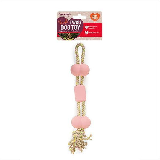 Rosewood BBQ Rubber & Rope Bone x4 | Luxury Home Accessories | Heulog Glow