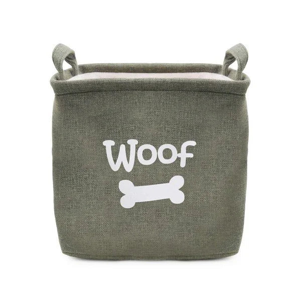 Rosewood Canvas Pet Toy Basket | Luxury Home Accessories | Heulog Glow