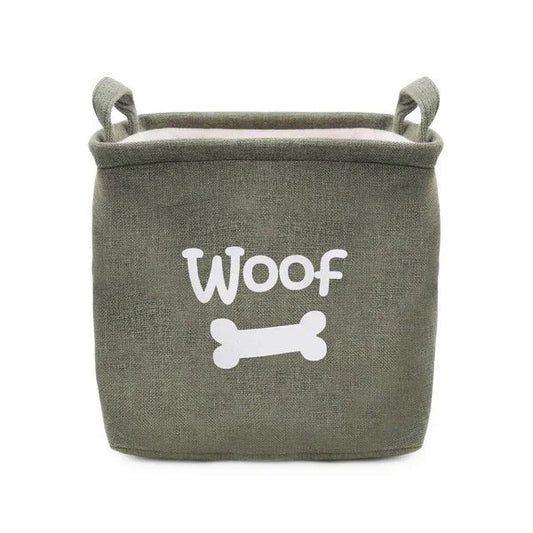 Rosewood Canvas Pet Toy Basket | Luxury Home Accessories | Heulog Glow