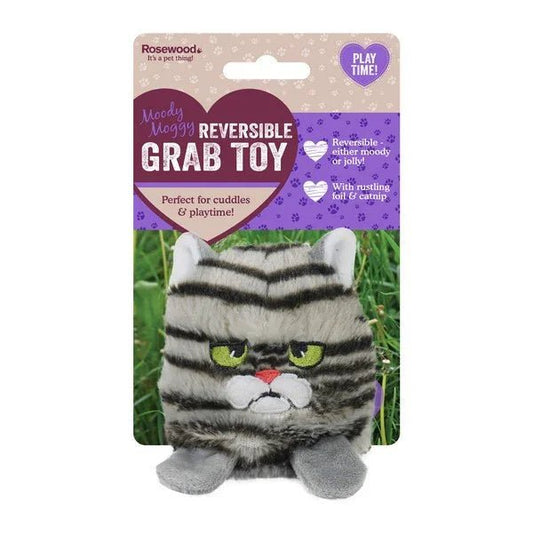 Rosewood Moody Moggy Reversible Grab Toy | Luxury Home Accessories | Heulog Glow
