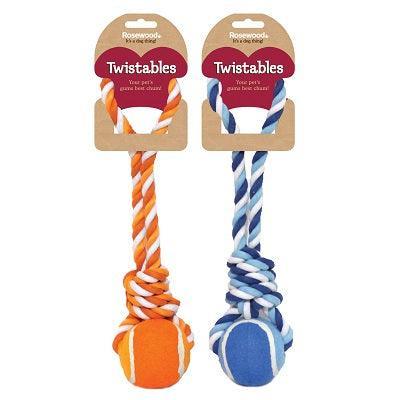 Rosewood Twistable Tennis Ball Tug | Luxury Home Accessories | Heulog Glow