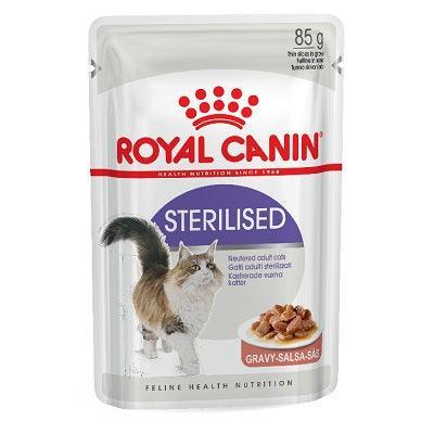 Royal Canin Sterilised Cat Food in Gravy Pouch 12 x 85g | Luxury Home Accessories | Heulog Glow