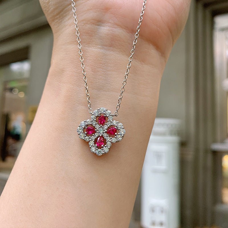 Ruby Square Temperament Bracelet Women's Mother's Day Gift Jewelry | Luxury Home Accessories | Heulog Glow