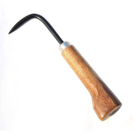 Ryuga Wooden Handled Stainless Steel Root Hook 220mm | Luxury Home Accessories | Heulog Glow