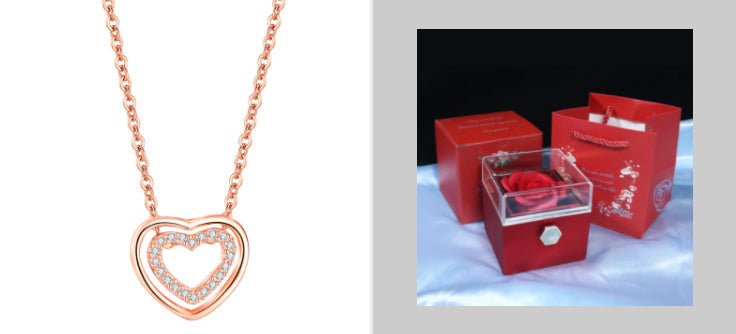 S925 Sterling Silver Heart To Heart Pendant Necklace | Luxury Home Accessories | Heulog Glow