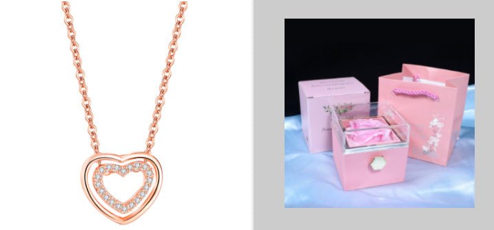 S925 Sterling Silver Heart To Heart Pendant Necklace | Luxury Home Accessories | Heulog Glow