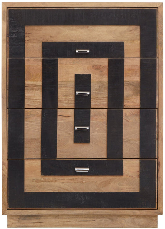 Salem Mango Wood Chest of 4 Drawers | Luxury Home Accessories | Heulog Glow