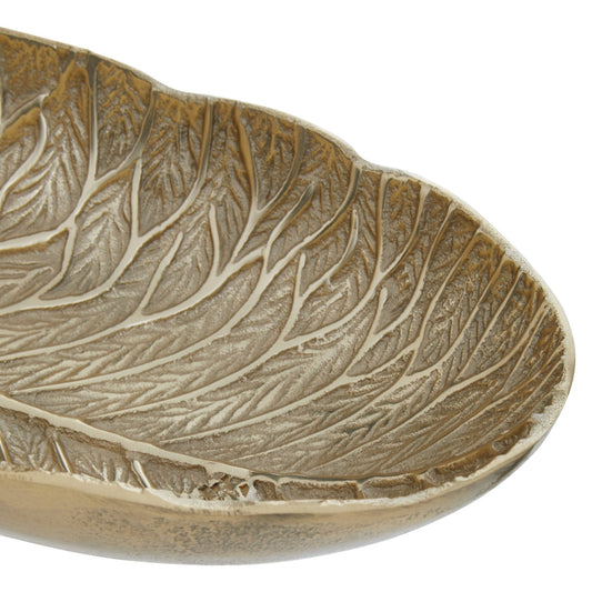 Salma Gold Finish Lotus Leaf Bowl. | Luxury Home Accessories | Heulog Glow