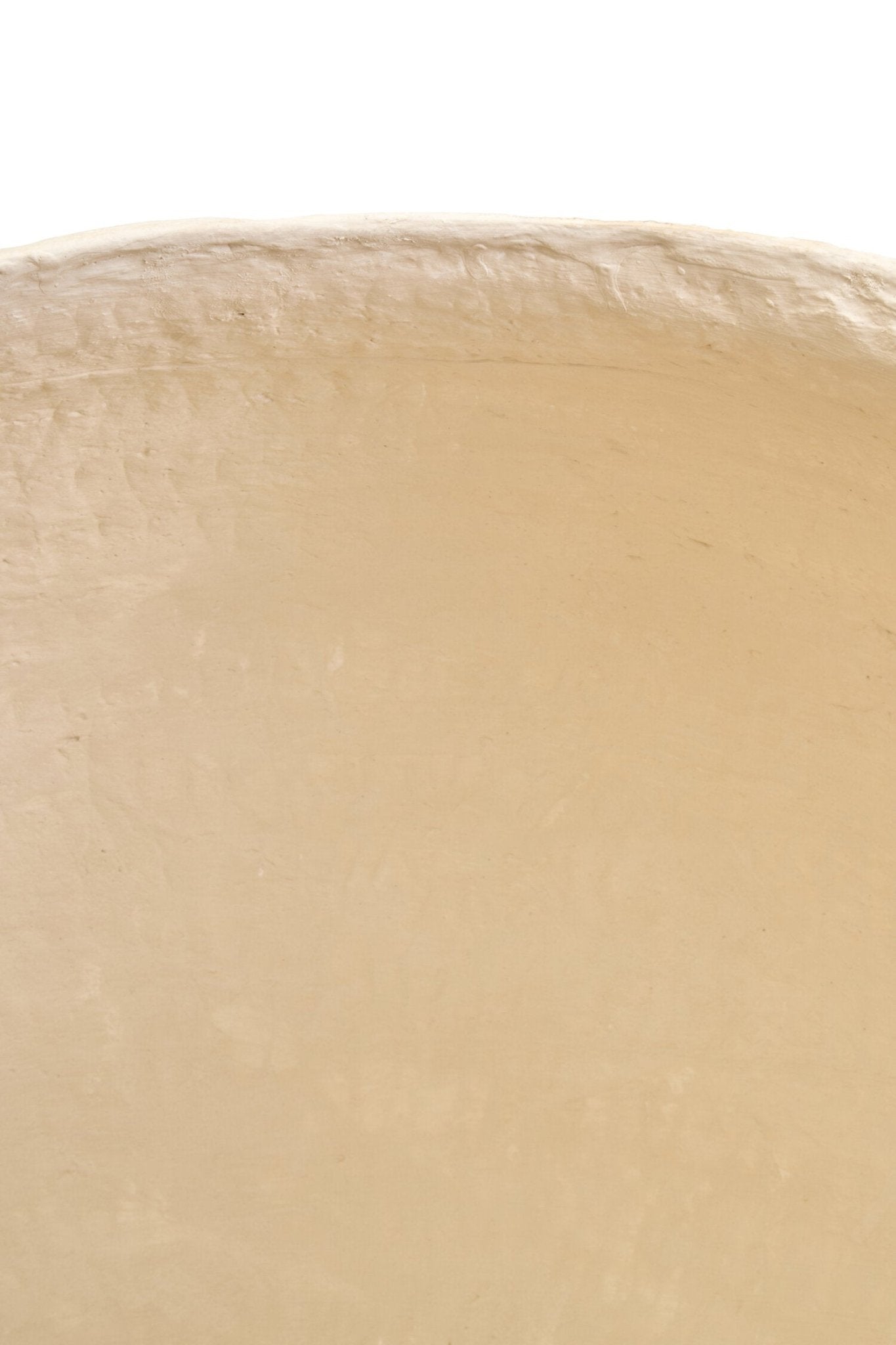 Sanai Cotton Mache Large Beige Planter | Luxury Home Accessories | Heulog Glow