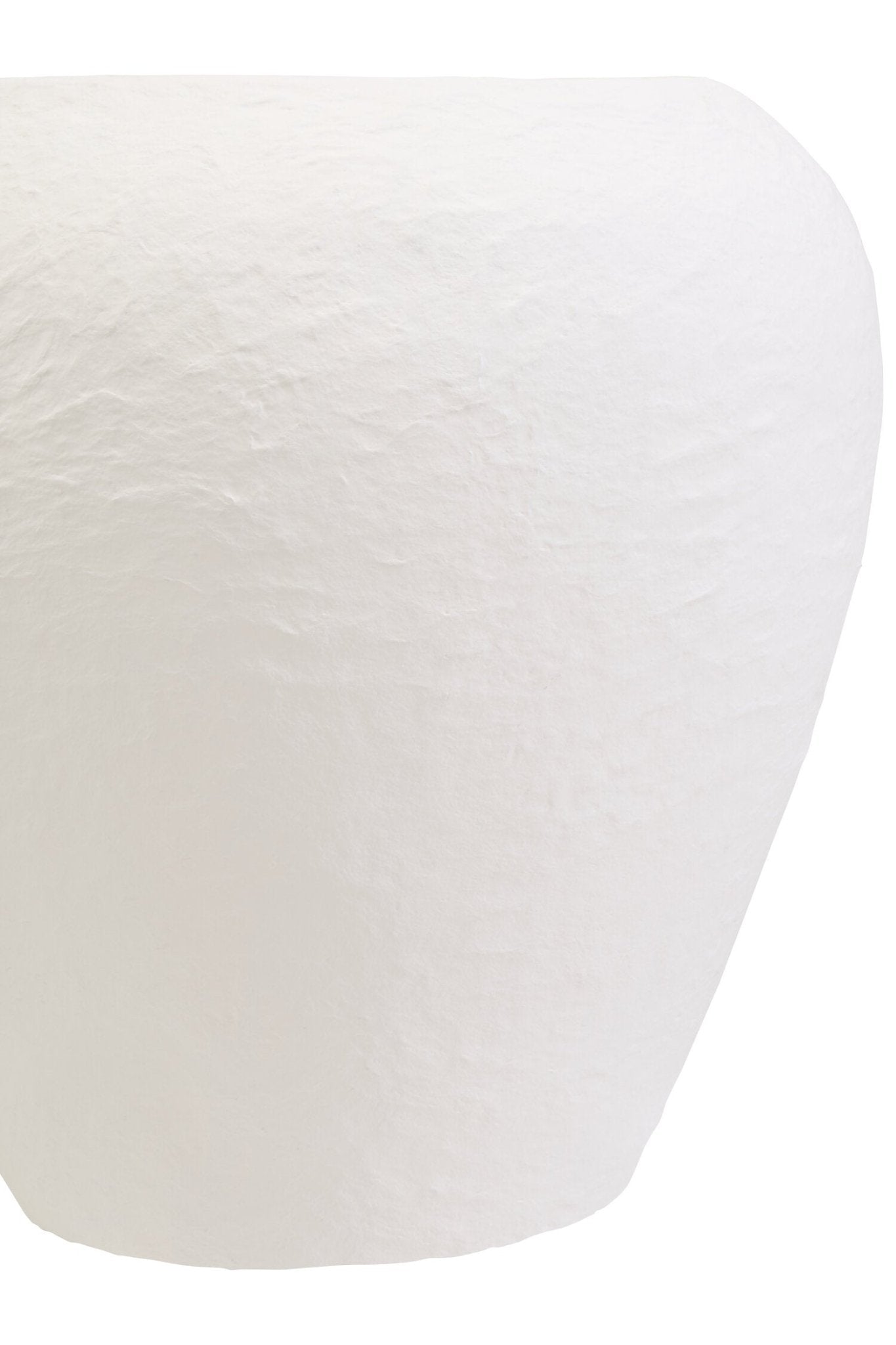 Sanai Cotton Mache Large White Planter | Luxury Home Accessories | Heulog Glow